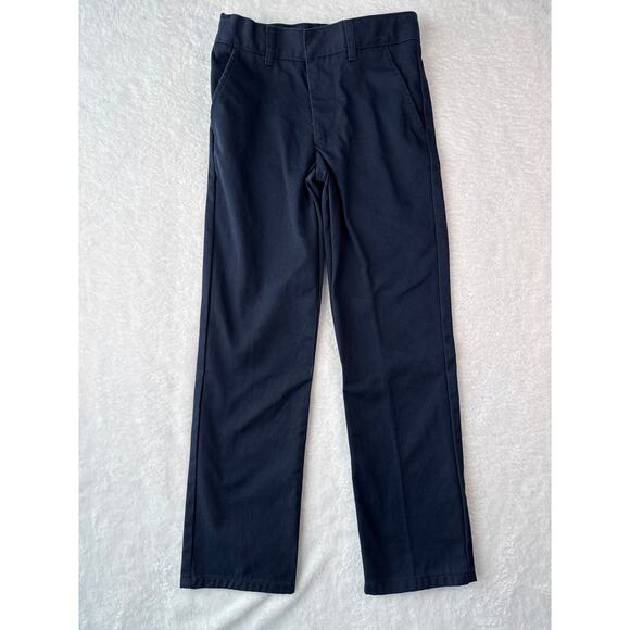 French Toast Adjustable Waist School Uniform Pants Size 10 Slim Navy Blue Chino - Picture 1 of 7